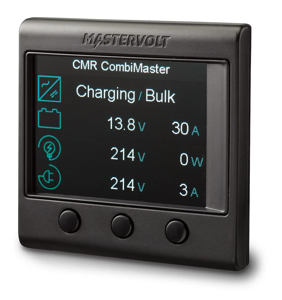 77010500 – MASTERVOLT Monitor, 2.8 Inch LCD Display Used To Check Batteries/ Adjusting Shore Fuse/ Controlling Master...
